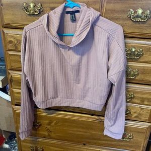 Crop sweatshirt and pant set